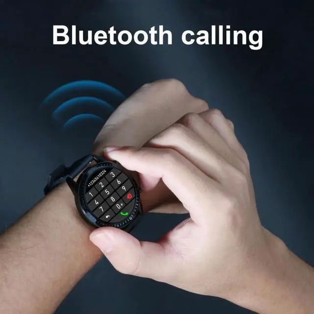 Alt view image 5 of 7 - I9 1.3 Inch Heart Rate/Blood Pressure/Blood Oxygen Monitoring Watch, Color: Silver Steel, Size:Silver Steel