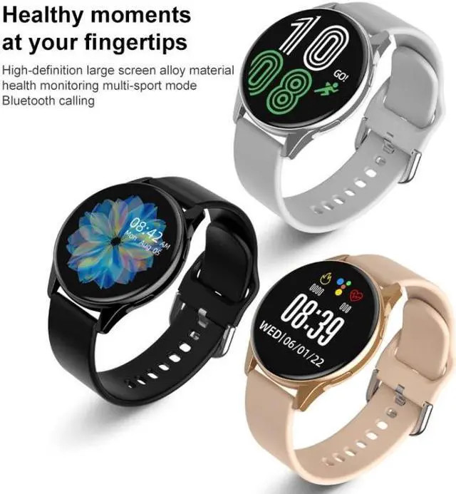 Alt view image 3 of 7 - Lokmat T2 Pro 1.28 inch IPS Touch Screen Waterproof Smart Watch, Support Heart Rate / Blood Pressure Monitor (Pink)