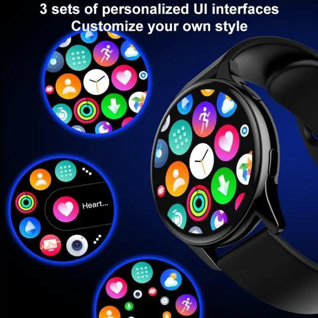 Alt view image 7 of 7 - Lokmat T2 Pro 1.28 inch IPS Touch Screen Waterproof Smart Watch, Support Heart Rate / Blood Pressure Monitor (Pink)