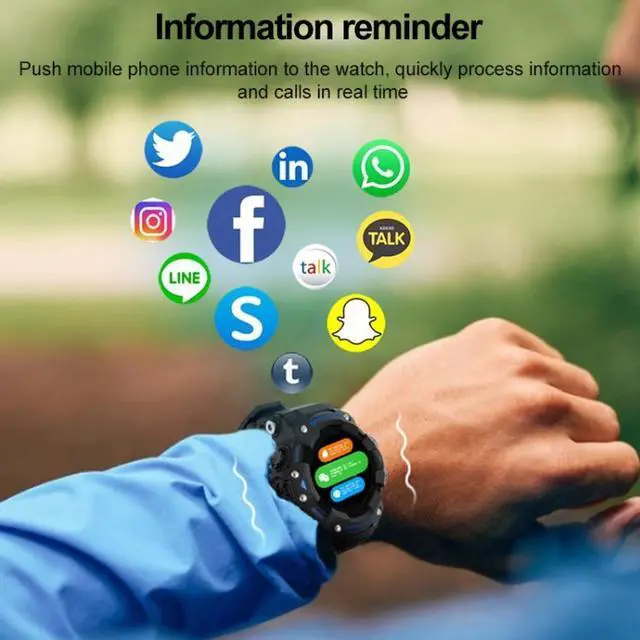 Alt view image 5 of 7 - LC11 1.28 inch TFT Screen Outdoor Sports Smart Watch, IP68 Waterproof Support Heart Rate & Blood Pressure Monitoring (Gold)