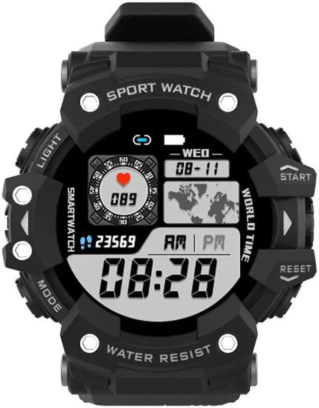 Alt view image 7 of 7 - LC11 1.28 inch TFT Screen Outdoor Sports Smart Watch, IP68 Waterproof Support Heart Rate & Blood Pressure Monitoring (Gold)