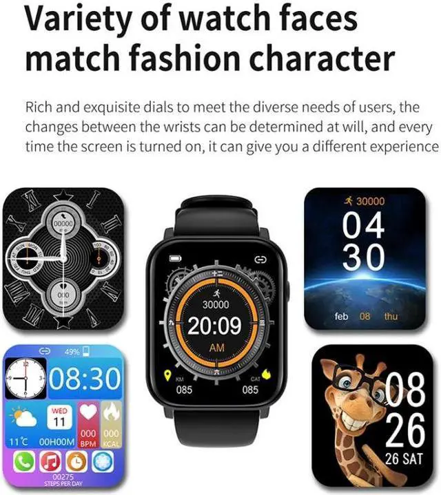 Alt view image 4 of 7 - Q28 Pro 1.8 inch Screen Smart Watch, 64Mb+128Mb, Support Heart Rate Monitoring / Bluetooth Calling / Blood Oxygen Monitoring (Rose Gold)