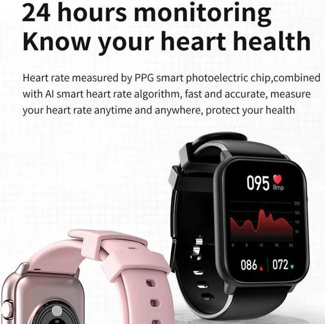 Alt view image 6 of 7 - Q28 Pro 1.8 inch Screen Smart Watch, 64Mb+128Mb, Support Heart Rate Monitoring / Bluetooth Calling / Blood Oxygen Monitoring (Rose Gold)