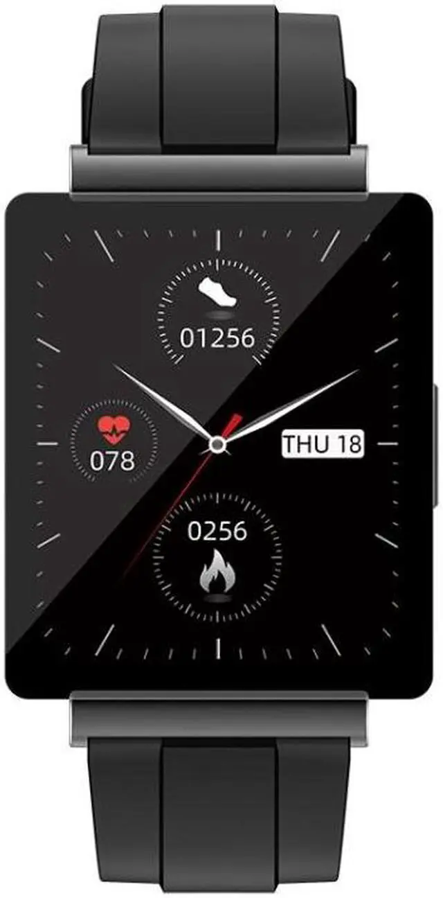 Alt view image 2 of 7 - KS01 1.85 Inch Smart Watch Supports Blood Glucose Detection, Blood Pressure Detection, Blood Oxygen Detection KS01 (Black)