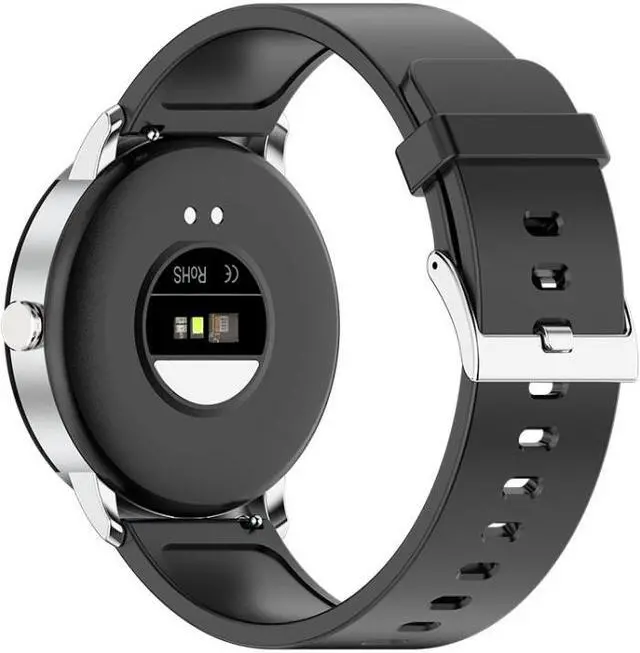 Alt view image 2 of 7 - KS02 1.32 Inch Smart Watch Supports Blood Glucose Detection, Blood Pressure Detection, Blood Oxygen Detection (Silver+White)