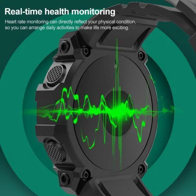 Alt view image 6 of 7 - FD68S 1.44 inch Color Roud Screen Sport Smart Watch, Support Heart Rate / Multi-Sports Mode (Green)