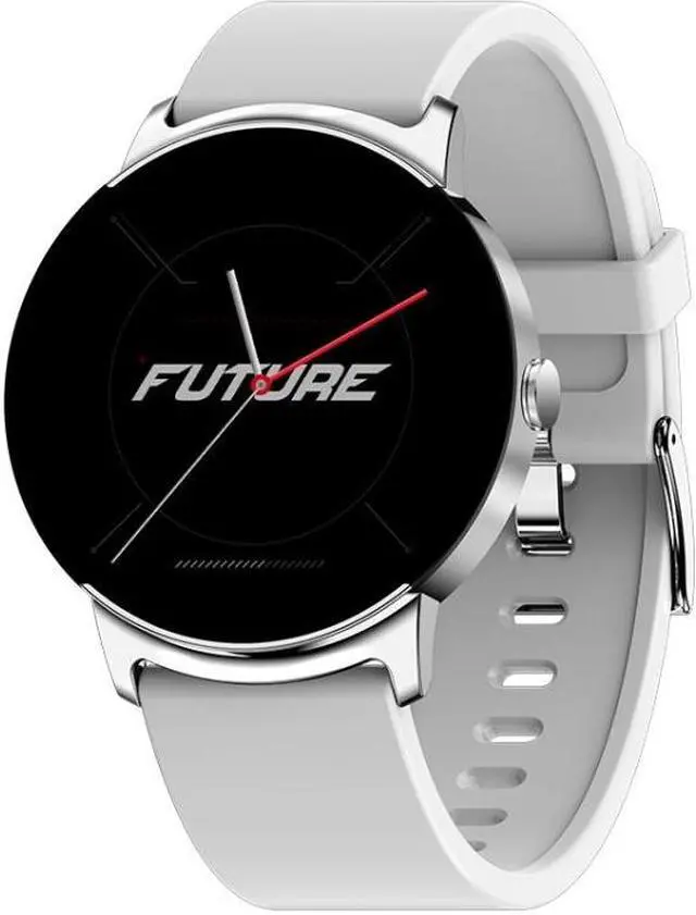 Main image of KS02 1.32 Inch Smart Watch Supports Blood Glucose Detection, Blood Pressure Detection, Blood Oxygen Detection (Silver+White)