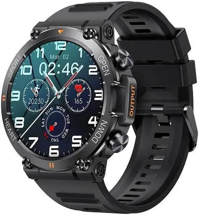 Alt view image 6 of 7 - K56pro Three-Proof Call Smart Watch Music Weather 1.39 Inch Heart Rate Blood Pressure Blood Oxygen Smart Watch (Grey)
