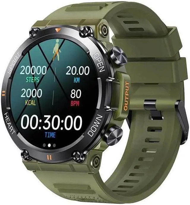 Alt view image 7 of 7 - K56pro Three-Proof Call Smart Watch Music Weather 1.39 Inch Heart Rate Blood Pressure Blood Oxygen Smart Watch (Grey)