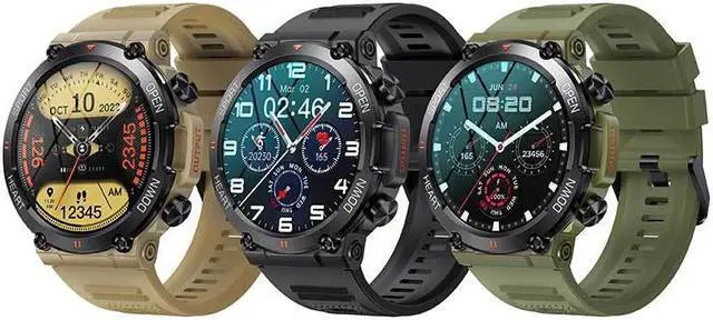 Alt view image 5 of 7 - K56pro Three-Proof Call Smart Watch Music Weather 1.39 Inch Heart Rate Blood Pressure Blood Oxygen Smart Watch (Grey)