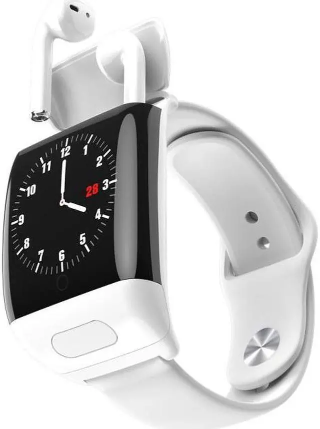 Main image of G36 0.96 inch Color Screen Smart Watch with Bluetooth Headset, Support Call Reminder/Sleep Monitoring/Remote Control Selfie/Blood Oxygen Monitoring/Blood Oxygen Monitoring (White)