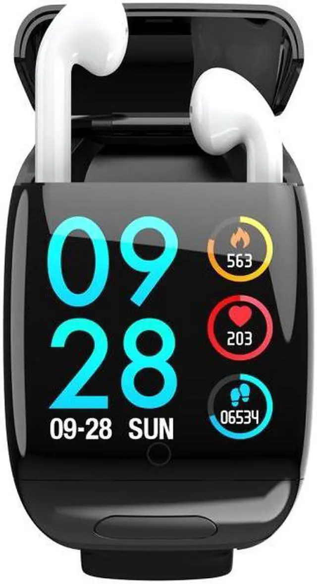 Alt view image 2 of 7 - G36 0.96 inch Color Screen Smart Watch with Bluetooth Headset, Support Call Reminder/Sleep Monitoring/Remote Control Selfie/Blood Oxygen Monitoring/Blood Oxygen Monitoring (White)