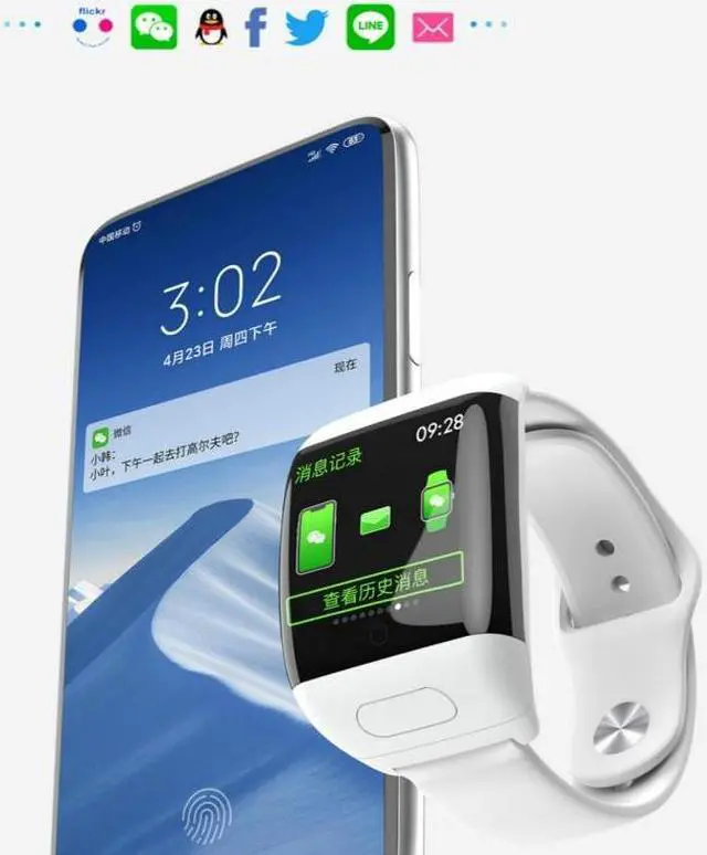 Alt view image 5 of 7 - G36 0.96 inch Color Screen Smart Watch with Bluetooth Headset, Support Call Reminder/Sleep Monitoring/Remote Control Selfie/Blood Oxygen Monitoring/Blood Oxygen Monitoring (White)