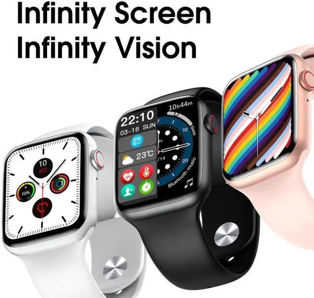 Alt view image 2 of 7 - W37 1.75inch IPS Color Screen Smart Watch IP68 Waterproof,Support Bluetooth Call/Heart Rate Monitoring/Blood Pressure Monitoring/Sleep Monitoring (Black)