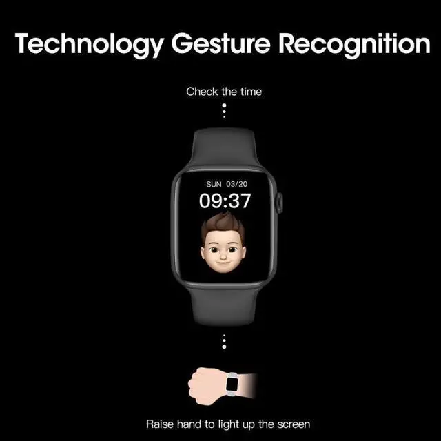 Alt view image 6 of 7 - W37 1.75inch IPS Color Screen Smart Watch IP68 Waterproof,Support Bluetooth Call/Heart Rate Monitoring/Blood Pressure Monitoring/Sleep Monitoring (Black)