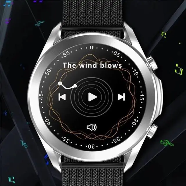 Alt view image 3 of 7 - DW95 1.28 inch Color Screen Smart Watch, IP67 Waterproof,Steel Watchband,Support Bluetooth Call/Heart Rate Monitoring/Blood Pressure Monitoring/Blood Oxygen Monitoring/Sleep Monitoring (Silv