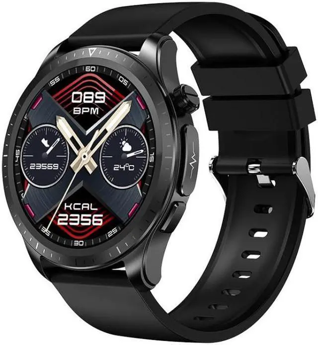 Main image of E420 1.39 inch Color Screen Smart Watch,Silicone Strap,Support Heart Rate Monitoring / Blood Pressure Monitoring (Black)