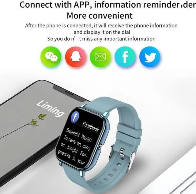 Alt view image 6 of 7 - H10 1.69 inch Screen Bluetooth Call Smart Watch, Support Heart Rate/Blood Pressure/Sleep Monitoring, Color: Gold Net+Silicone Gold Net+Silicone