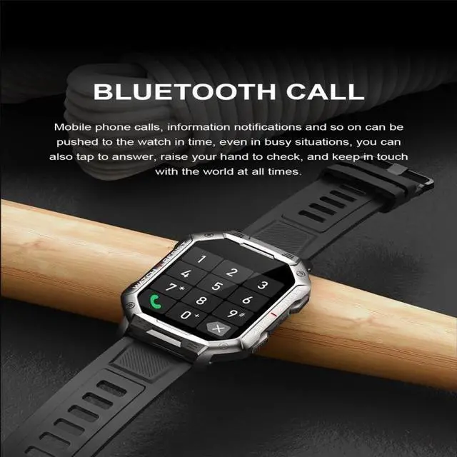 Alt view image 2 of 7 - NX3 1.83 inch Color Screen Smart Watch,Support Heart Rate Monitoring/Blood Pressure Monitoring (Black)