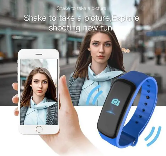 Alt view image 7 of 7 - TLW B1 Plus Fitness Tracker 0.96 inch Color Screen Bluetooth 4.0 Wristband Smart Bracelet, IP67 Waterproof, Support Sports Mode / Heart Rate Monitor / Sleep Monitor / Information Reminder (R
