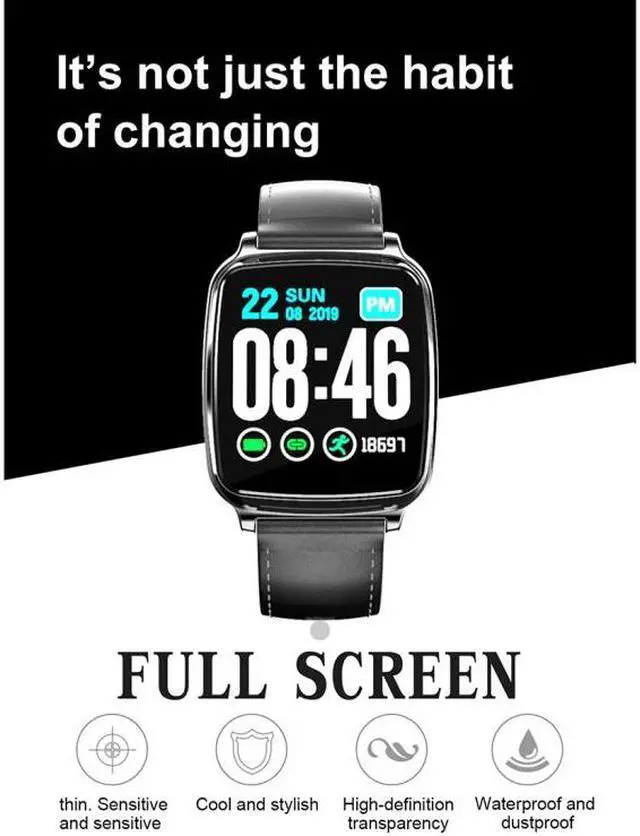 Alt view image 4 of 7 - M8 1.3 inch IPS Color Screen Smart Bracelet IP67 Waterproof, Support Step Counting / Call Reminder / Heart Rate Monitoring / Sleep Monitoring (Black)