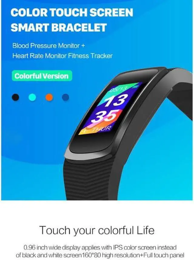 Alt view image 4 of 7 - SMA-B3 Fitness Tracker 0.96 inch Bluetooth Smart Bracelet, IP67 Waterproof, Support Activity Traker / Heart Rate Monitor / Blood Pressure Monitor / Remote Capture (Black)