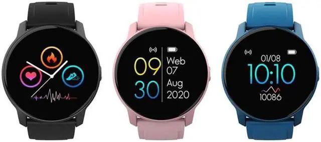 Alt view image 2 of 7 - W9 Smart Sport Bracelet, Support Heart Rate Detection & Pedometer & Sedentary Reminder & Sleep Monitoring (Blue) Black