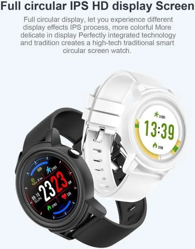 Alt view image 5 of 7 - DK02 1.3 inches IPS Color Screen Smart Bracelet IP67 Waterproof, Support Call Reminder /Heart Rate Monitoring /Sleep Monitoring / Sedentary Reminder (Black)