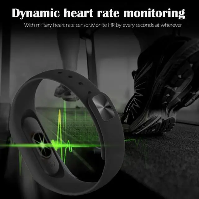Alt view image 2 of 7 - TLW25 0.42 inch OLED Display Bluetooth Smart Bracelet, IP66 Waterproof, Support Heart Rate Monitor / Pedometer / Calls Remind / Sleep Monitor / Sedentary Reminder / Alarm / Remote Capture, C