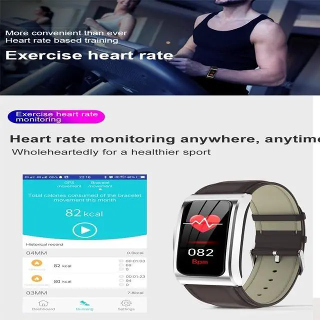 Alt view image 5 of 7 - AK12 1.14 inch IPS Color Screen Smart Watch IP68 Waterproof,Silicone Watchband,Support Call Reminder /Heart Rate Monitoring/Blood Pressure Monitoring/Sleep Monitoring/Predict Menstrual Cycle