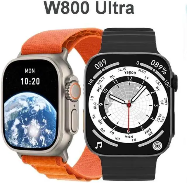 Alt view image 2 of 7 - W800 Ultra 2.02 inch Color Screen Smart Watch,Support Heart Rate Monitoring / Blood Pressure Monitoring (White)