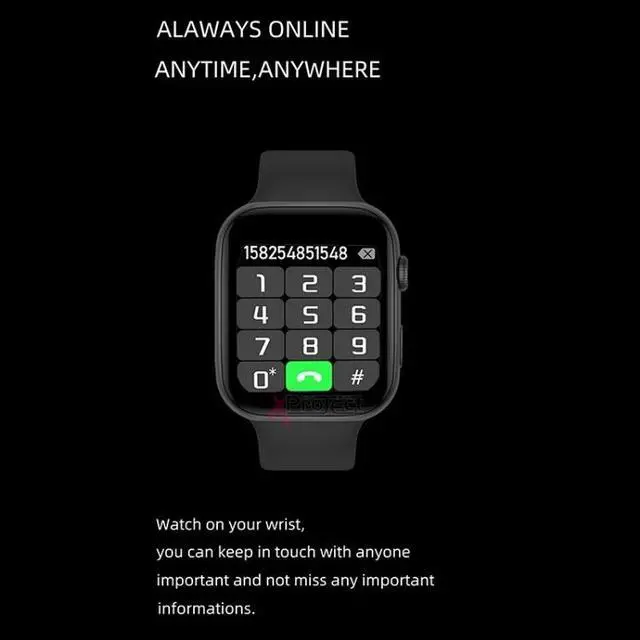 Alt view image 5 of 7 - i7 PRO+ 1.75 inch Color Screen Smart Watch, Support Bluetooth Calling / Heart Rate Monitoring (Black)