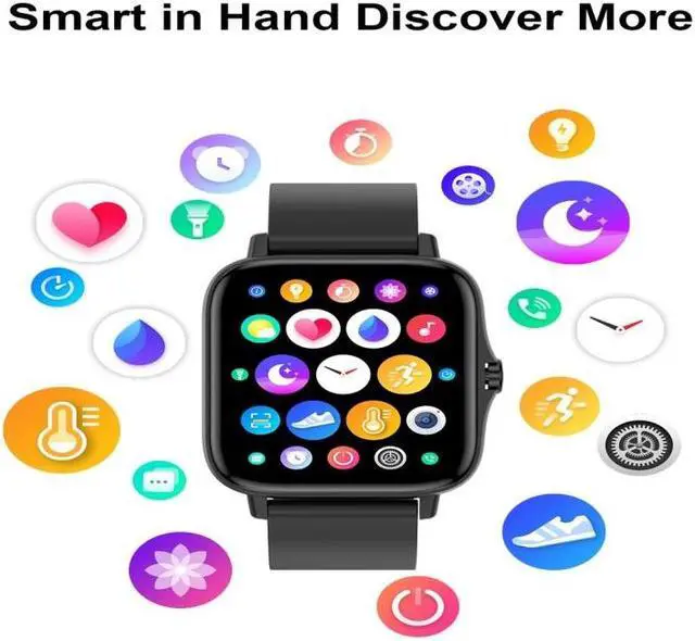 Alt view image 4 of 7 - T42 1.7 inch Color Screen Smart Watch, IP67 Waterproof, Support Bluetooth Call/Heart Rate Monitoring/Blood Pressure Monitoring/Blood Oxygen Monitoring/Sleep Monitoring (Silver)