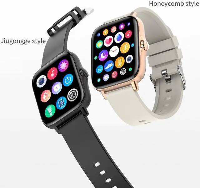 Alt view image 7 of 7 - T42 1.7 inch Color Screen Smart Watch, IP67 Waterproof, Support Bluetooth Call/Heart Rate Monitoring/Blood Pressure Monitoring/Blood Oxygen Monitoring/Sleep Monitoring (Silver)