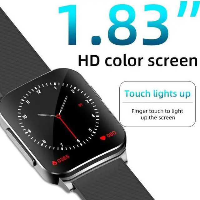 Alt view image 3 of 7 - EP03 1.83 inch Color Screen Smart Watch,Support Heart Rate Monitoring / Blood Pressure Monitoring (Silver)