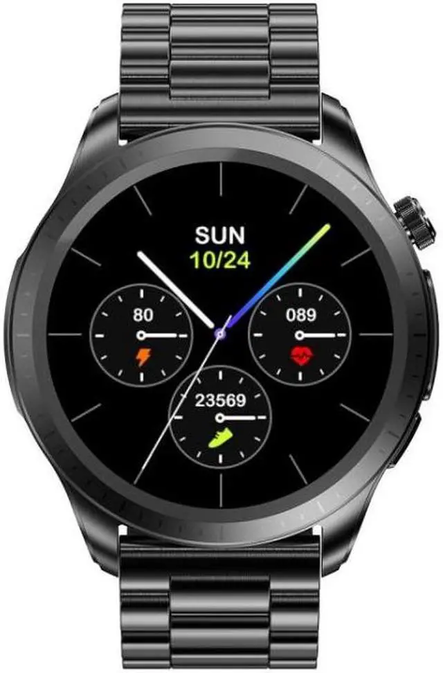 Alt view image 6 of 7 - E420 1.39 inch Color Screen Smart Watch,Steel Strap,Support Heart Rate Monitoring / Blood Pressure Monitoring (Black)