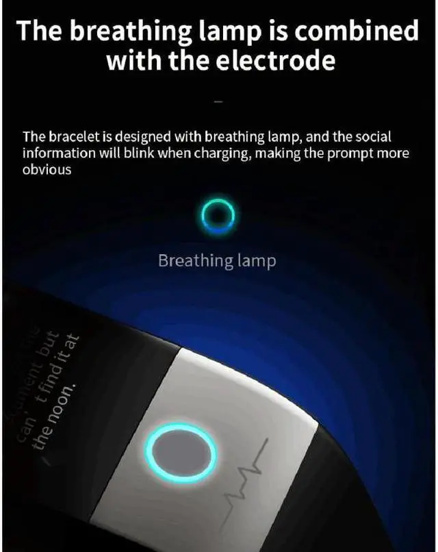 Alt view image 4 of 7 - X1 1.08 inch Color Screen IP67 Waterproof Smart Watch Wristband,Support Message Reminder / Heart Rate Monitor / Blood Oxygen Monitoring / Blood Pressure Monitoring/ Sleeping Monitoring (Blac