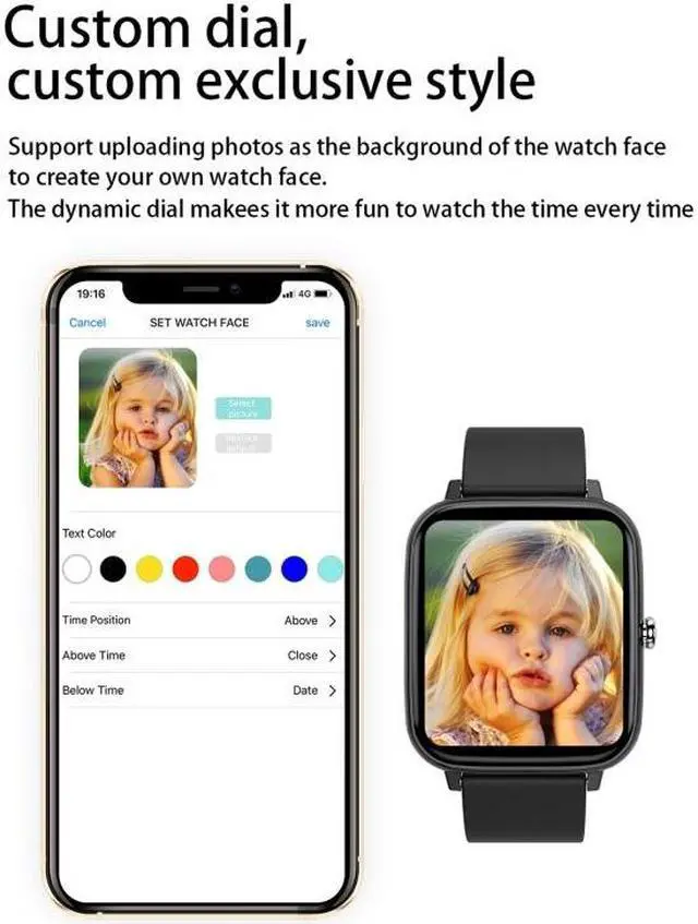 Alt view image 6 of 7 - P6 1.54 inch TFT Color Screen IP68 Waterproof Smart Bracket, Support Bluetooth Call / Sleep Monitoring / Heart Rate Monitoring (Green)