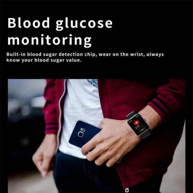 Alt view image 6 of 7 - F57L 1.91 inch Color Screen Smart Watch,Support Heart Rate Monitoring / Blood Pressure Monitoring (Black)