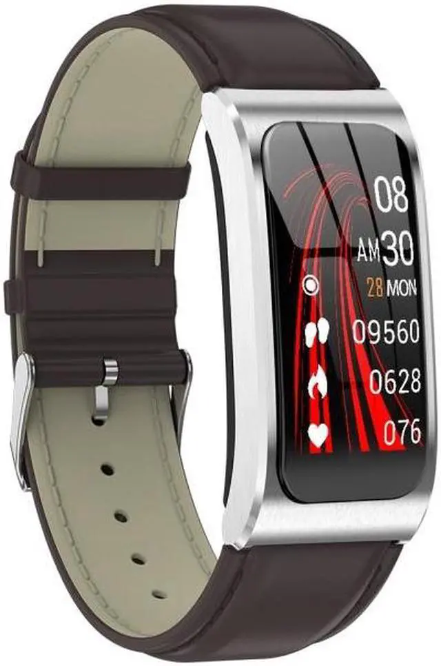 Main image of AK12 1.14 inch IPS Color Screen Smart Watch IP68 Waterproof,Leather Watchband,Support Call Reminder /Heart Rate Monitoring/Blood Pressure Monitoring/Sleep Monitoring/Predict Menstrual Cycle