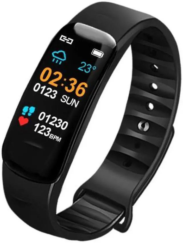 Alt view image 2 of 7 - DOMIN0 C1S 0.96 inches IPS Color Screen Smart Bracelet IP67 Waterproof, Support Call Reminder /Heart Rate Monitoring /Blood Pressure Monitoring /Sleep Monitoring /Sedentary Reminder / Remote
