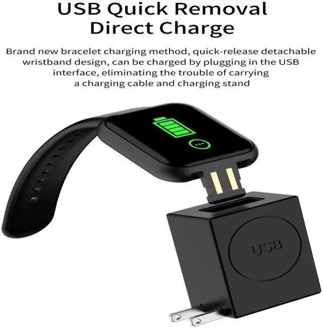 Alt view image 4 of 7 - D20 1.3inch IPS Color Screen Smart Watch IP67 Waterproof,Support Call Reminder /Heart Rate Monitoring/Blood Pressure Monitoring/Sedentary Reminder (Black)