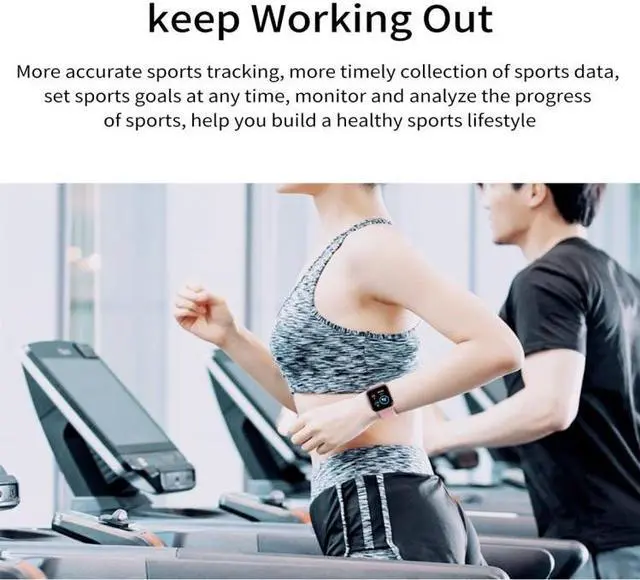 Alt view image 7 of 7 - D20 1.3inch IPS Color Screen Smart Watch IP67 Waterproof,Support Call Reminder /Heart Rate Monitoring/Blood Pressure Monitoring/Sedentary Reminder (Black)