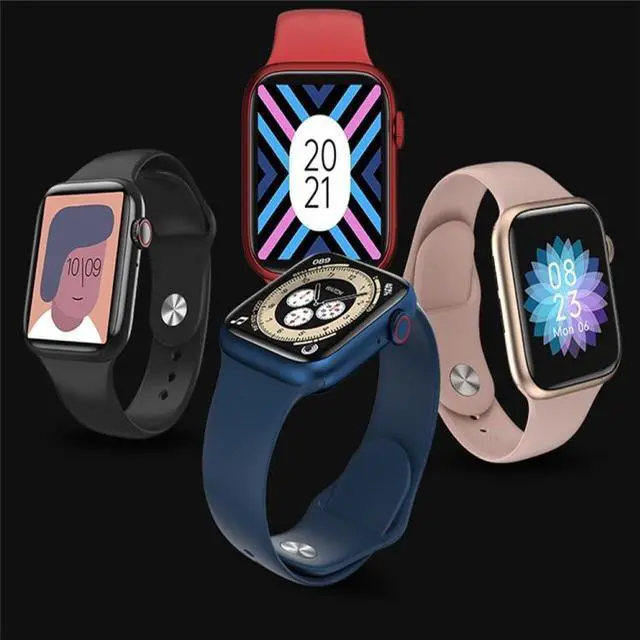 Alt view image 4 of 7 - W98 Plus 1.54 inch Color Screen Smart Watch, IP67 Waterproof, Support Temperature Monitoring/Heart Rate Monitoring/Blood Pressure Monitoring/Blood Oxygen Monitoring/Sleep Monitoring (Red)