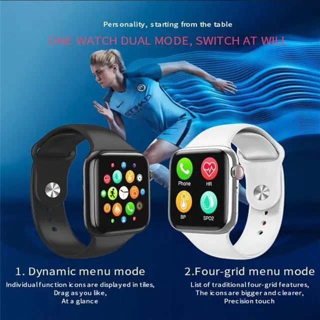 Alt view image 5 of 7 - W98 Plus 1.54 inch Color Screen Smart Watch, IP67 Waterproof, Support Temperature Monitoring/Heart Rate Monitoring/Blood Pressure Monitoring/Blood Oxygen Monitoring/Sleep Monitoring (Red)