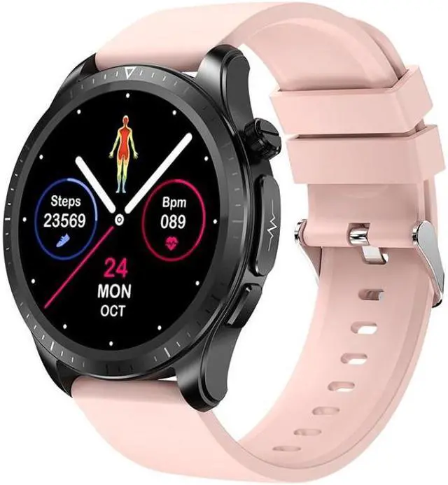 Main image of E420 1.39 inch Color Screen Smart Watch,Silicone Strap,Support Heart Rate Monitoring / Blood Pressure Monitoring (Pink)