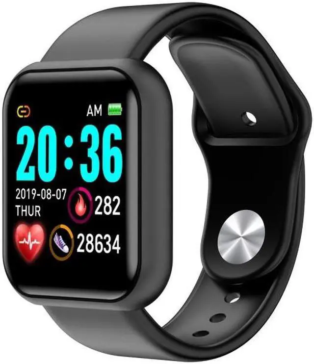 Main image of D20 1.3inch IPS Color Screen Smart Watch IP67 Waterproof,Support Call Reminder /Heart Rate Monitoring/Blood Pressure Monitoring/Sedentary Reminder (Black)