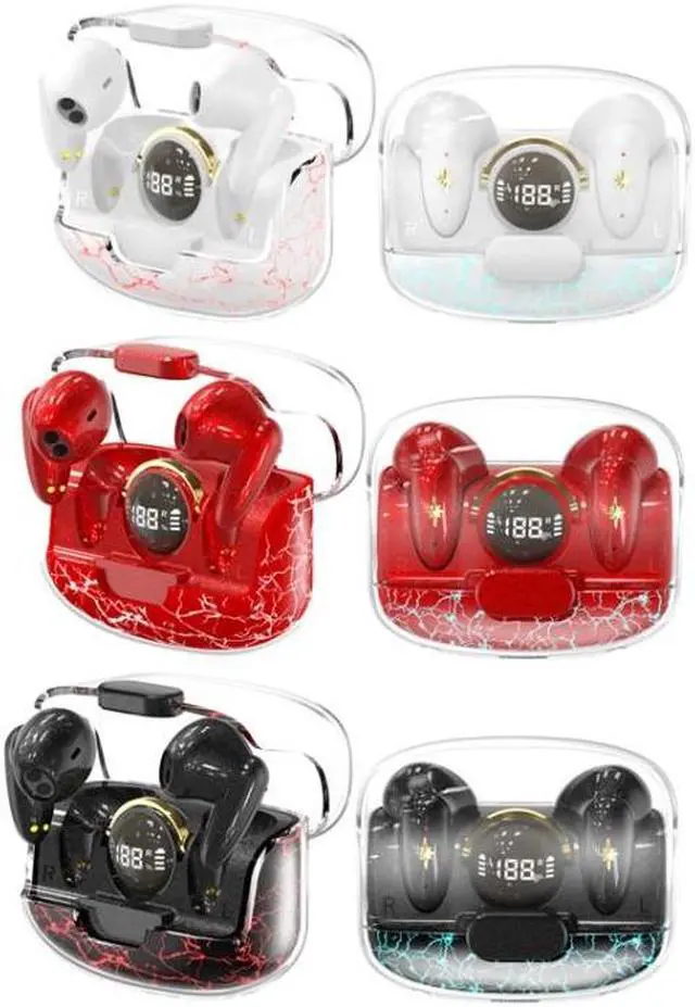 Alt view image 2 of 7 - TWS Wireless Bluetooth Headset In-ear Space Capsule Gaming Headset Space Capsule White (Transparent White)