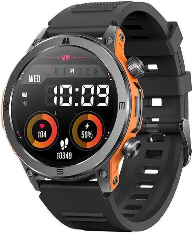 Alt view image 2 of 7 - Hm38 Bluetooth Call Smart Watch Outdoor Sports Heart Rate Blood Oxygen Health Monitoring Multi-Sports Smart Watch (Black)