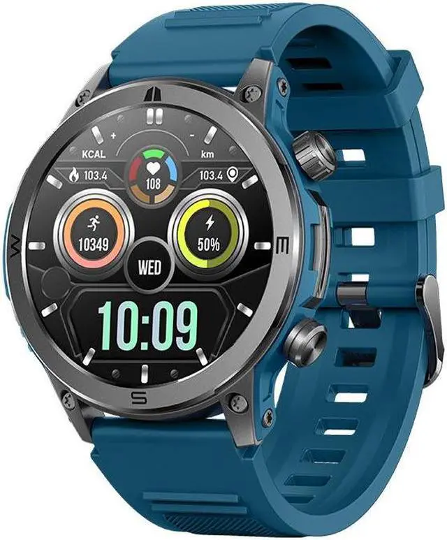 Alt view image 5 of 7 - Hm38 Bluetooth Call Smart Watch Outdoor Sports Heart Rate Blood Oxygen Health Monitoring Multi-Sports Smart Watch (Black)